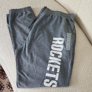 Gray Rockets Athletic Sweatpants with Elastic Waistband